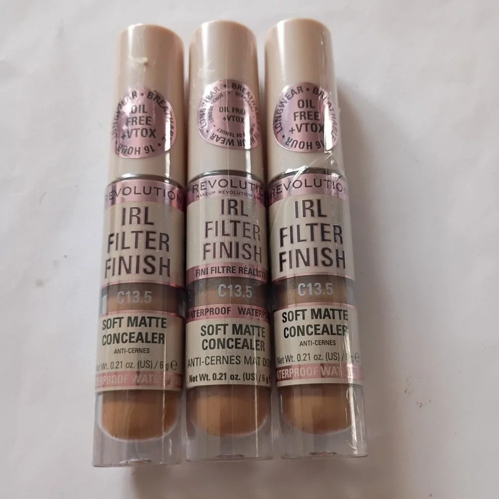 Lot of 3‎ | Revolution IRL Filter Finish Soft Matte Concealer (0.21oz/6g) C13.5